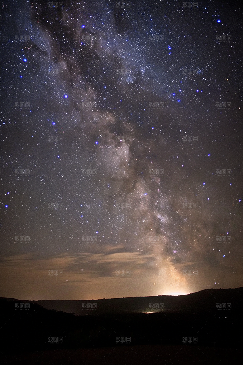 灿烂星空宇宙银河素材