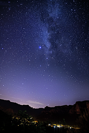 灿烂星空浪漫天空素材