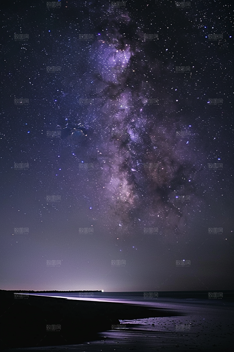 灿烂星空浪漫高清素材