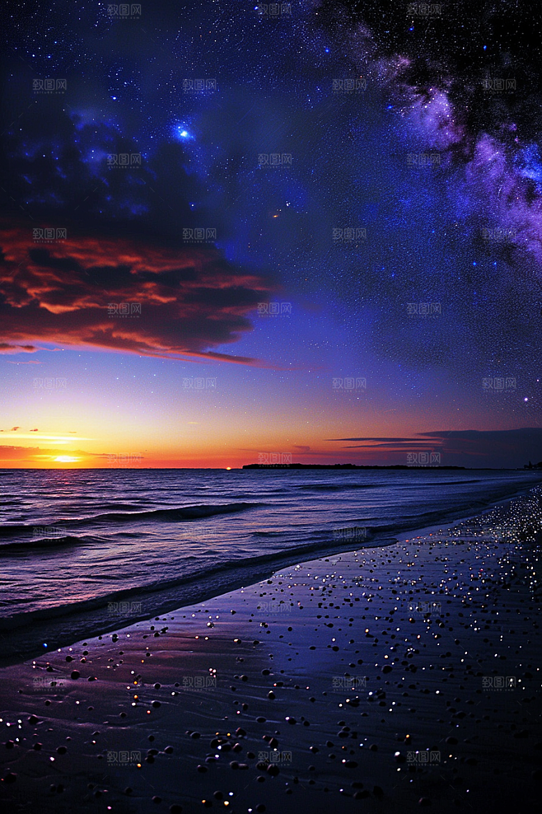 灿烂星空宇宙浪漫素材