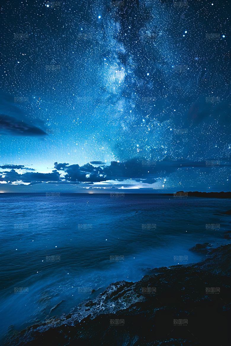 灿烂星空高清天空素材