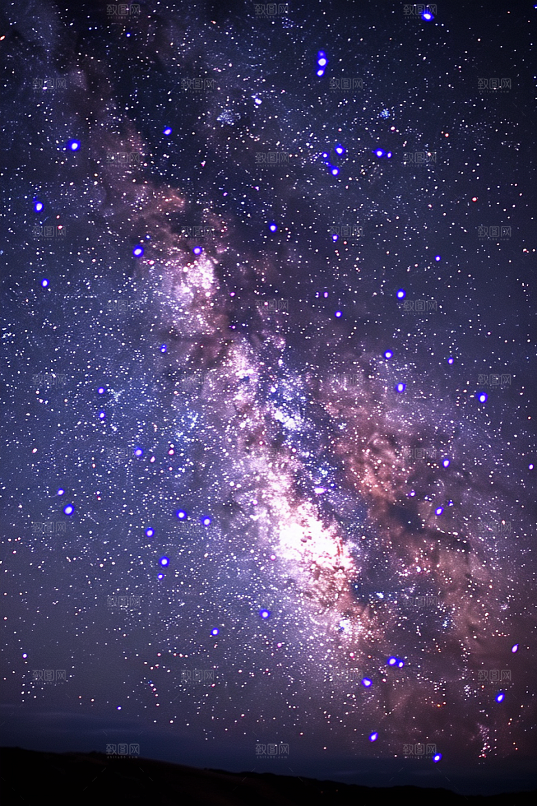 灿烂星空梦幻唯美素材