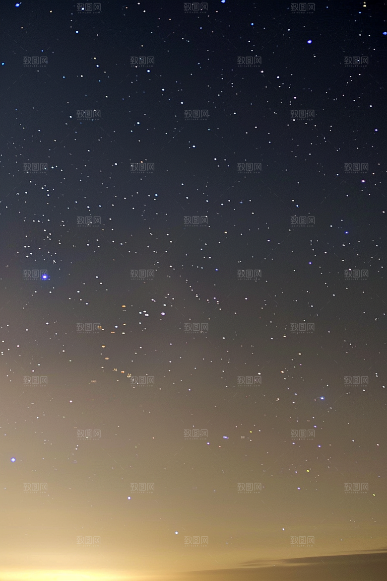灿烂星空夜景宇宙素材