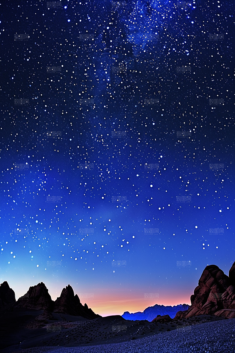 灿烂星空星辰唯美素材