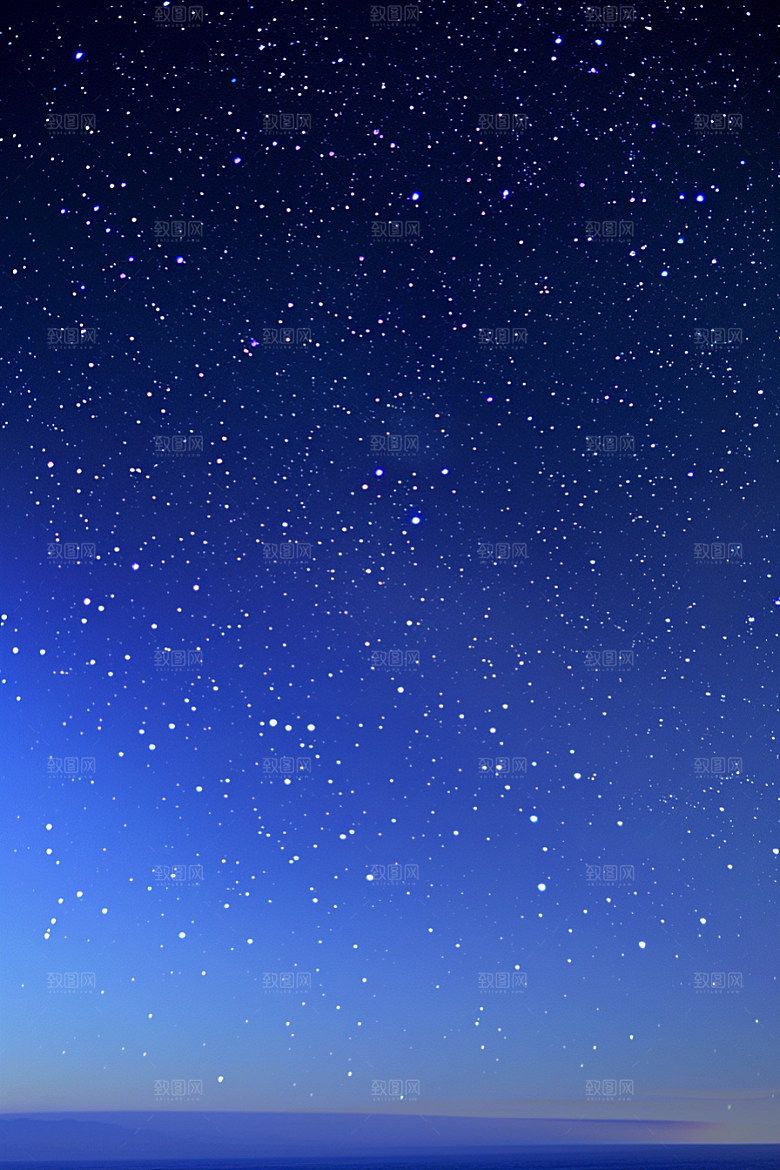 灿烂星空星辰高清素材