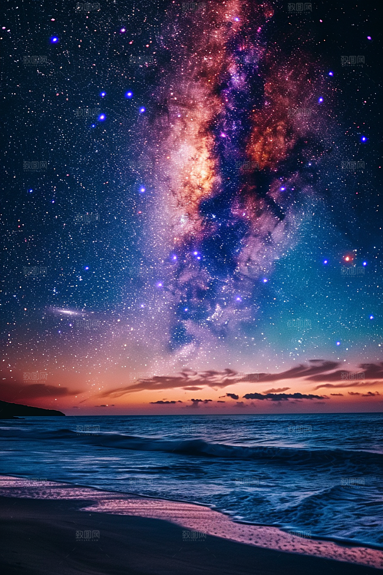 灿烂星空宇宙唯美素材