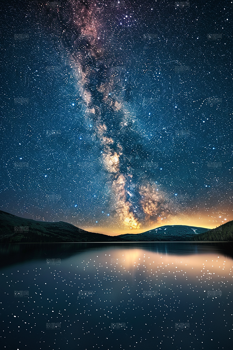 灿烂星空太阳系星辰素材