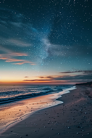 灿烂星空夜晚太阳系素材