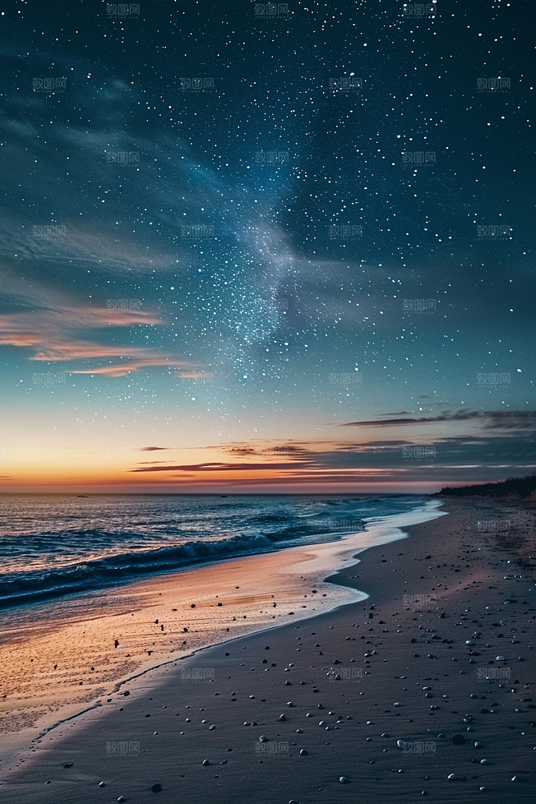 灿烂星空夜晚太阳系素材