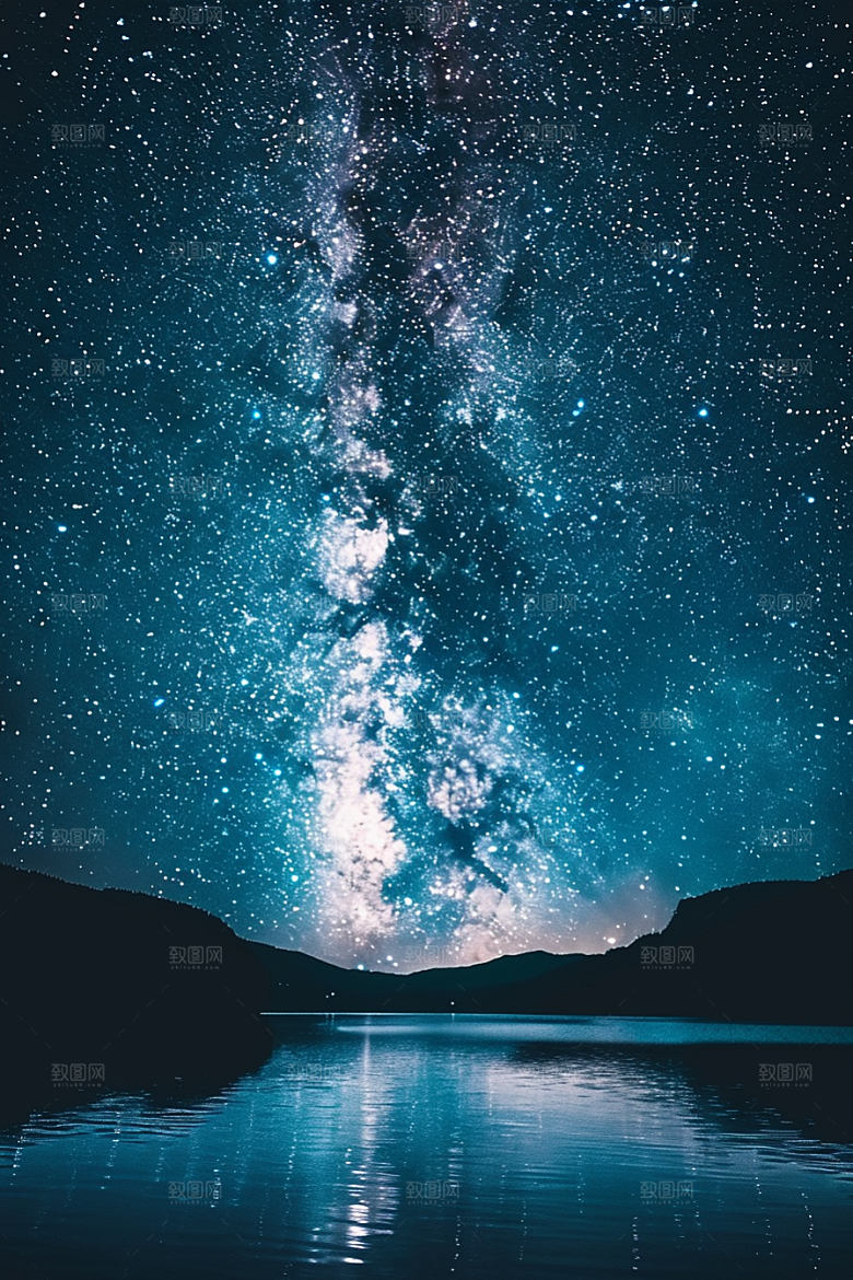 灿烂星空梦幻太阳系素材