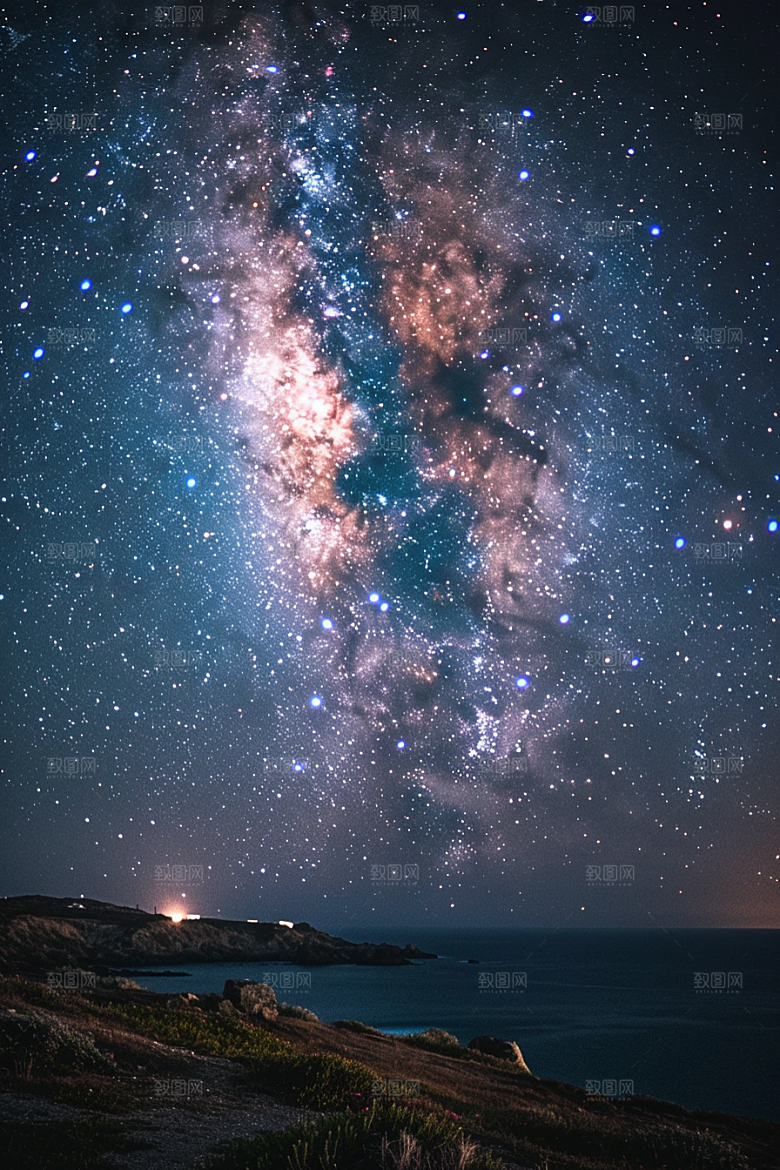 灿烂星空唯美星辰素材