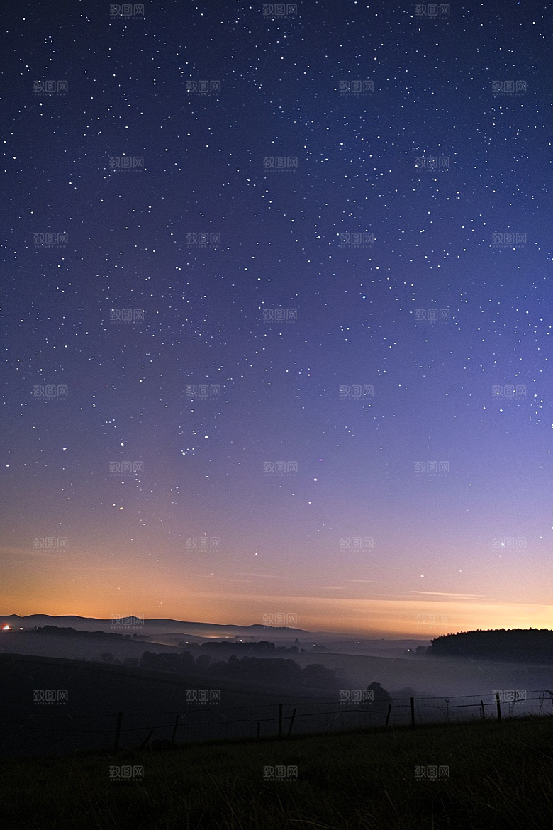 灿烂星空天空梦幻素材
