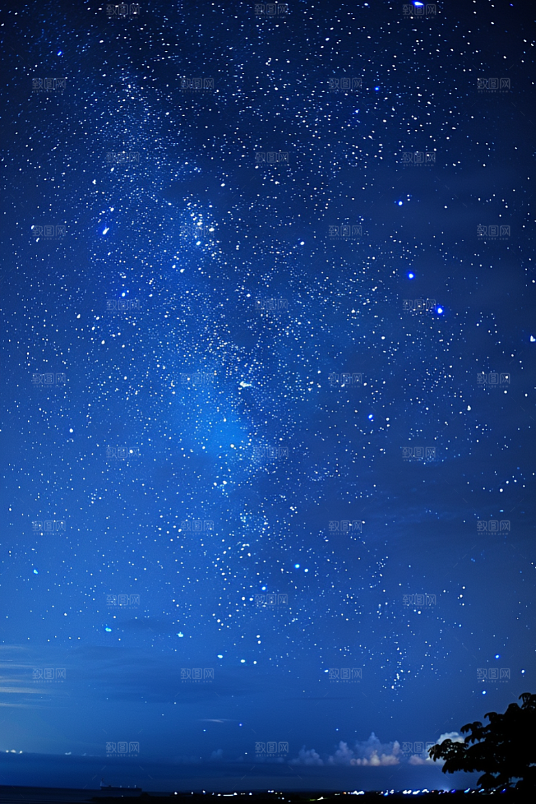 灿烂星空天空梦幻素材