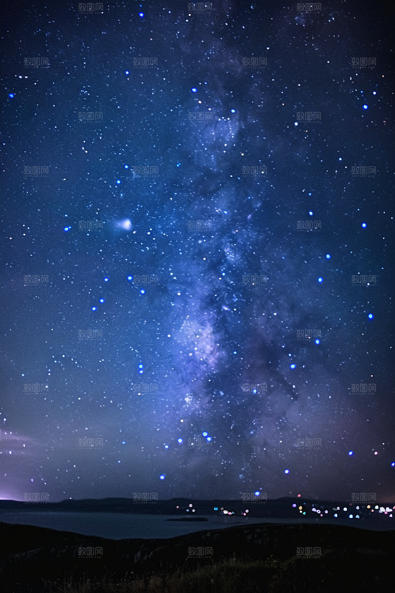 灿烂星空星辰太阳系素材