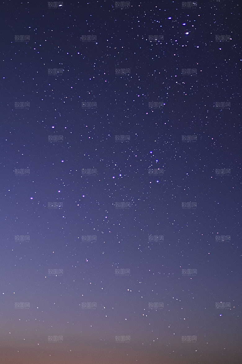灿烂星空唯美夜景素材