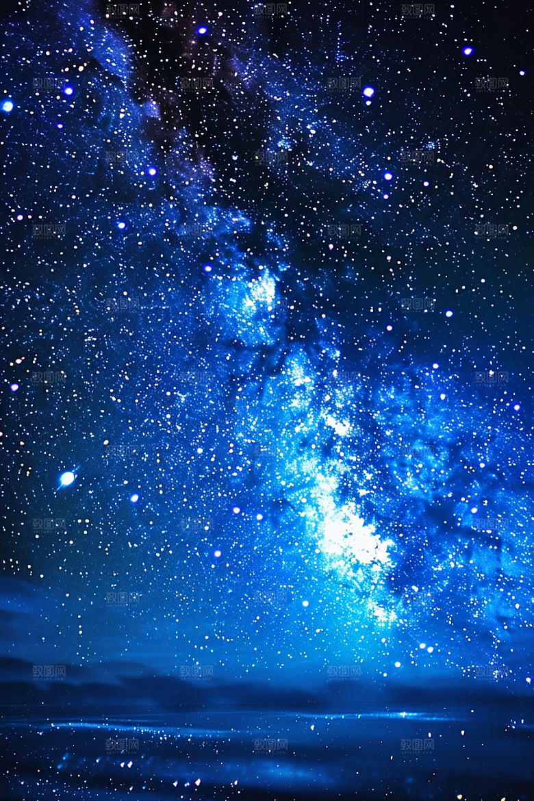 灿烂星空高清星辰素材