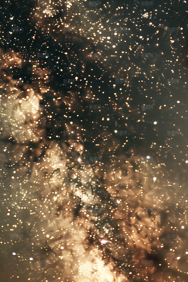 灿烂星空梦幻银河素材