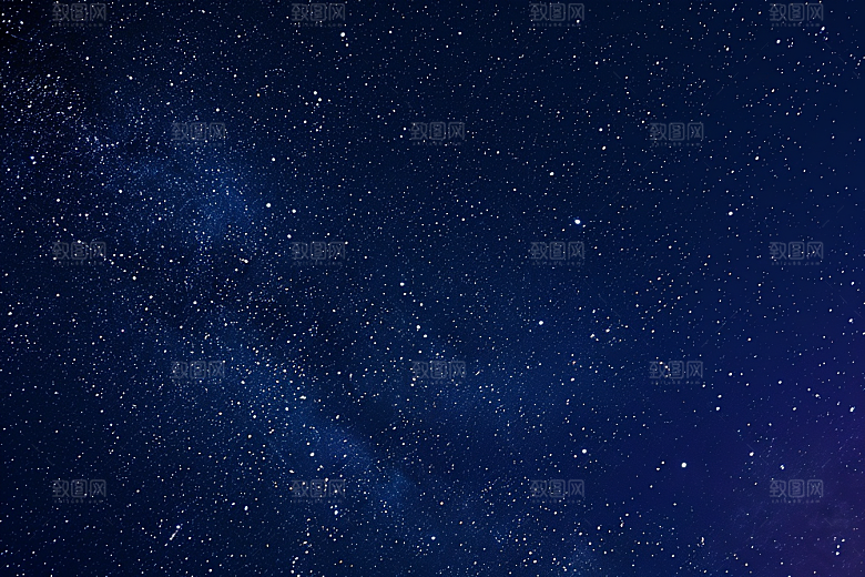 灿烂星空梦幻夜景素材