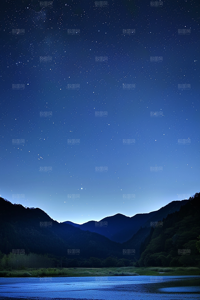 灿烂星空唯美浪漫素材