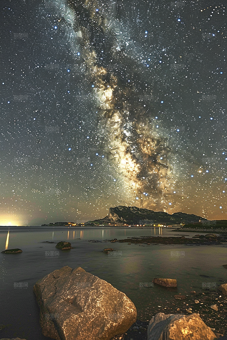 灿烂星空星辰梦幻素材
