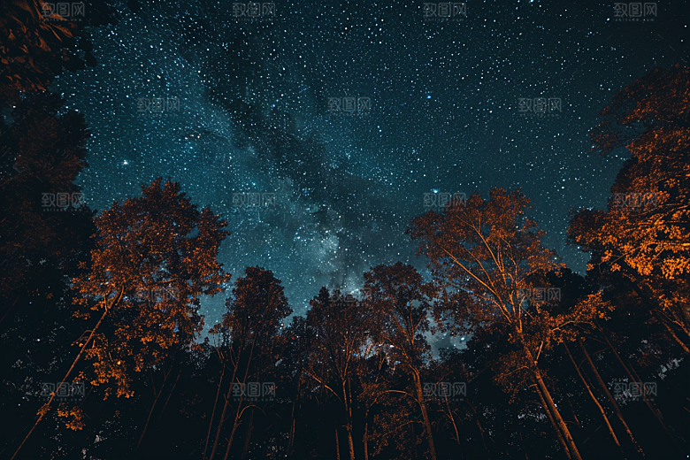 灿烂星空星辰梦幻素材