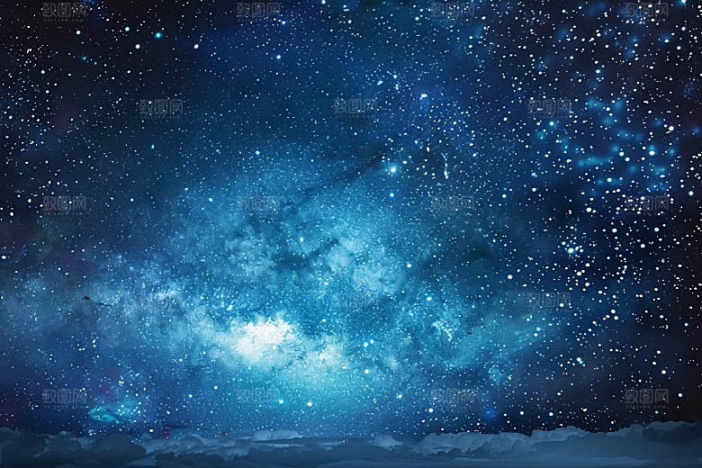 灿烂星空唯美浪漫素材
