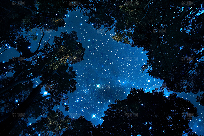 灿烂星空浪漫太阳系素材