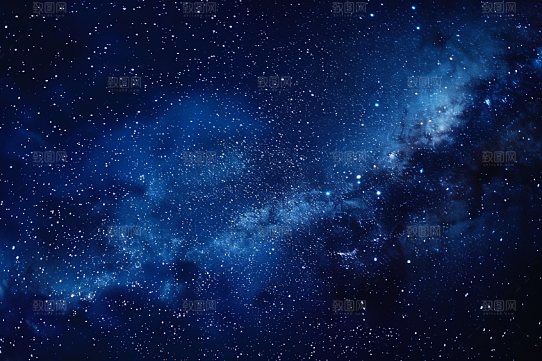 灿烂星空银河星辰素材