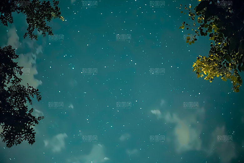 灿烂星空天空唯美素材