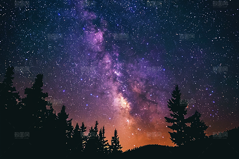 灿烂星空浪漫星辰素材