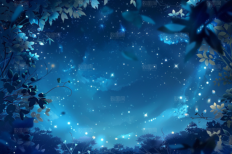 灿烂星空宇宙银河素材