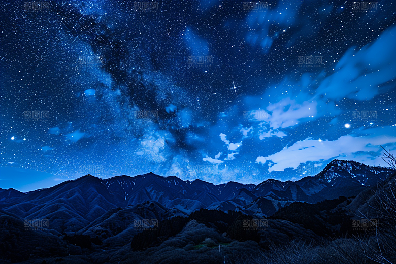 灿烂星空天空星辰素材