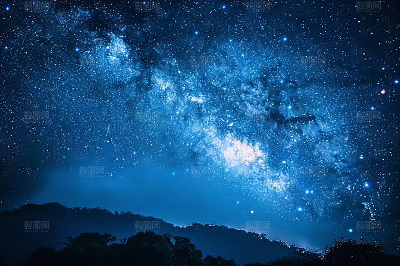 灿烂星空银河宇宙素材
