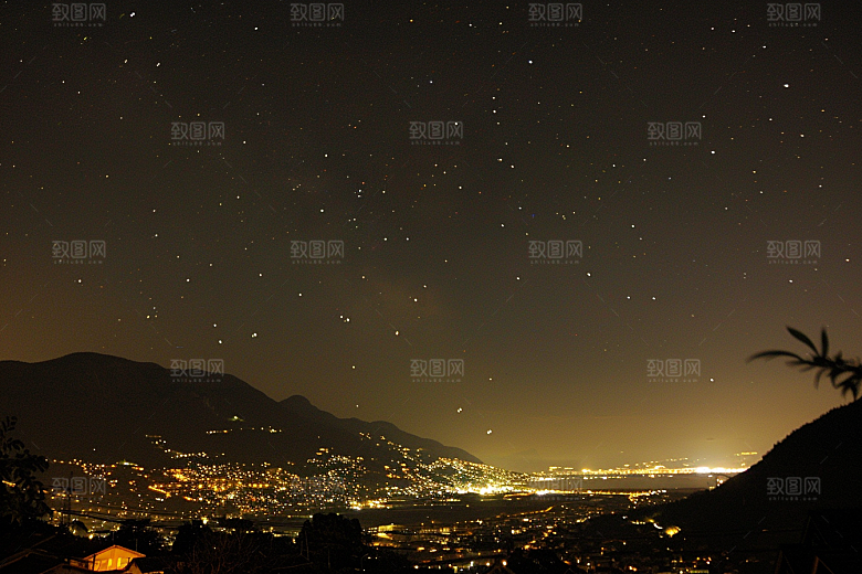 灿烂星空太阳系梦幻素材