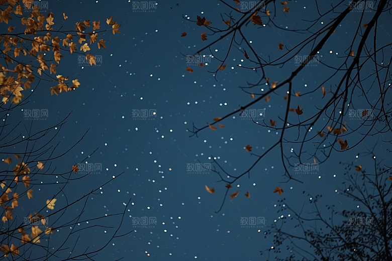 灿烂星空梦幻银河素材