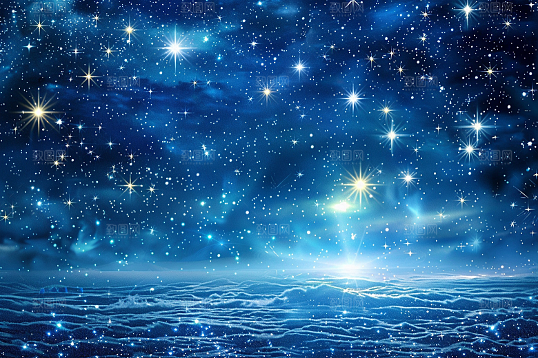 灿烂星空太阳系梦幻素材