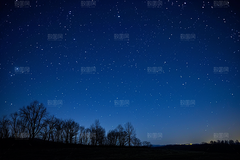 灿烂星空宇宙夜景素材