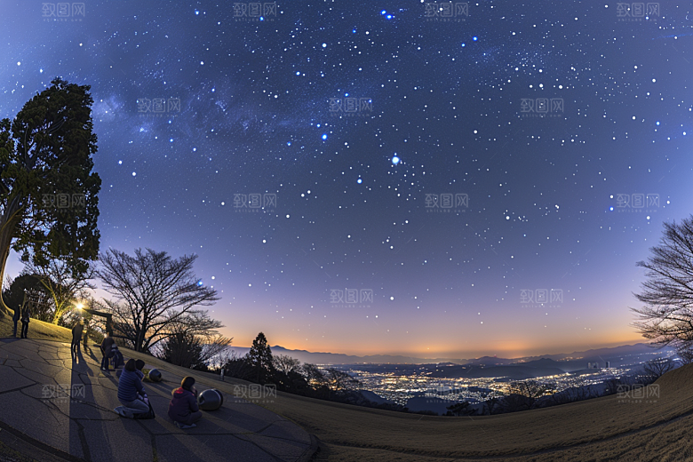 灿烂星空银河唯美素材