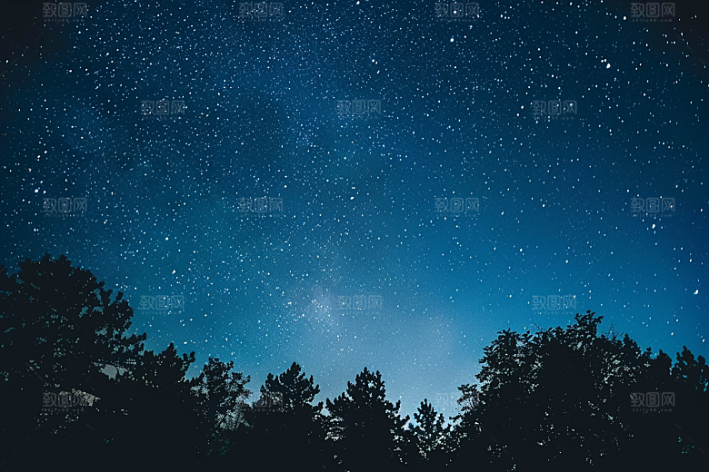 灿烂星空银河梦幻素材