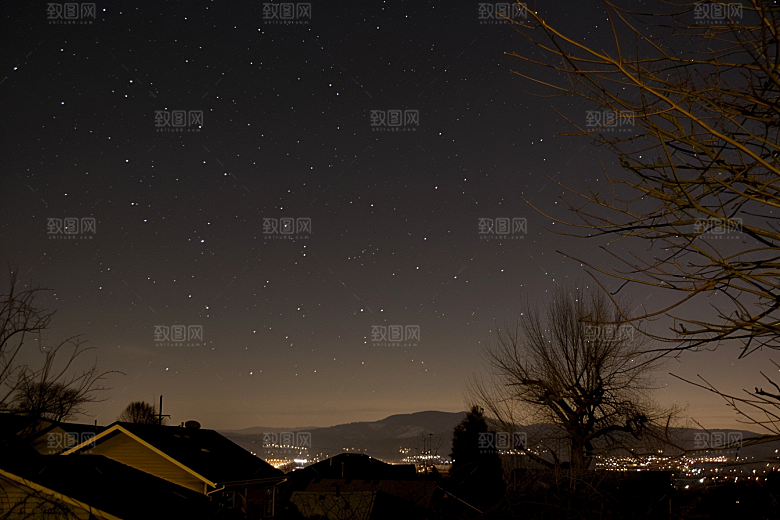 灿烂星空夜晚宇宙素材