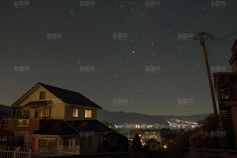 灿烂星空天空浪漫素材