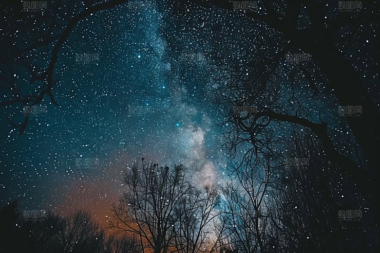 灿烂星空唯美宇宙素材