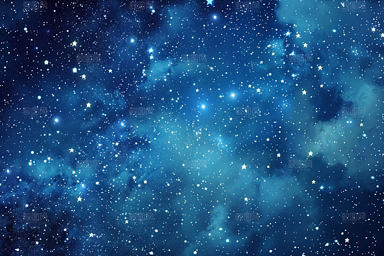 灿烂星空银河夜晚素材