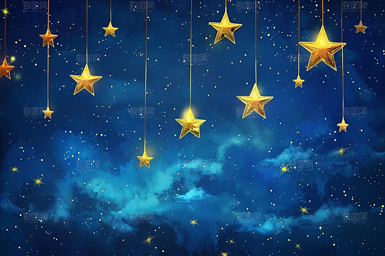 灿烂星空高清天空素材