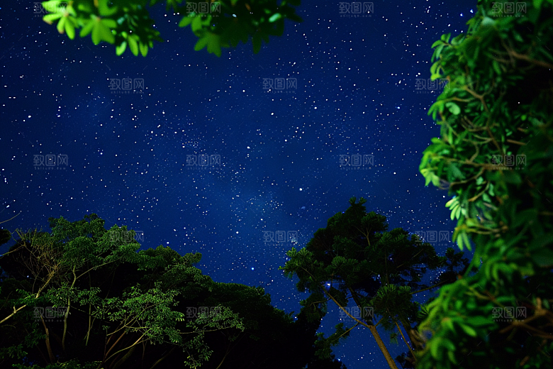 灿烂星空高清星辰素材