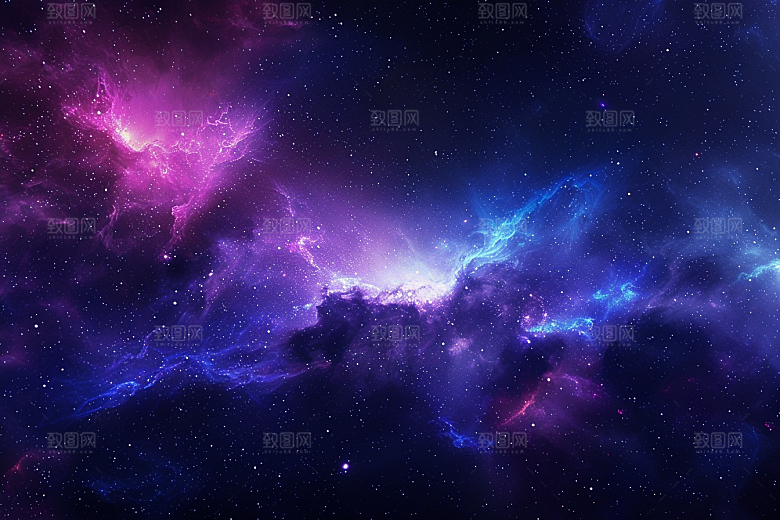 灿烂星空梦幻夜晚素材