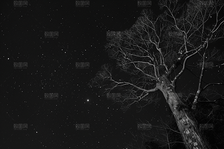 灿烂星空天空高清素材