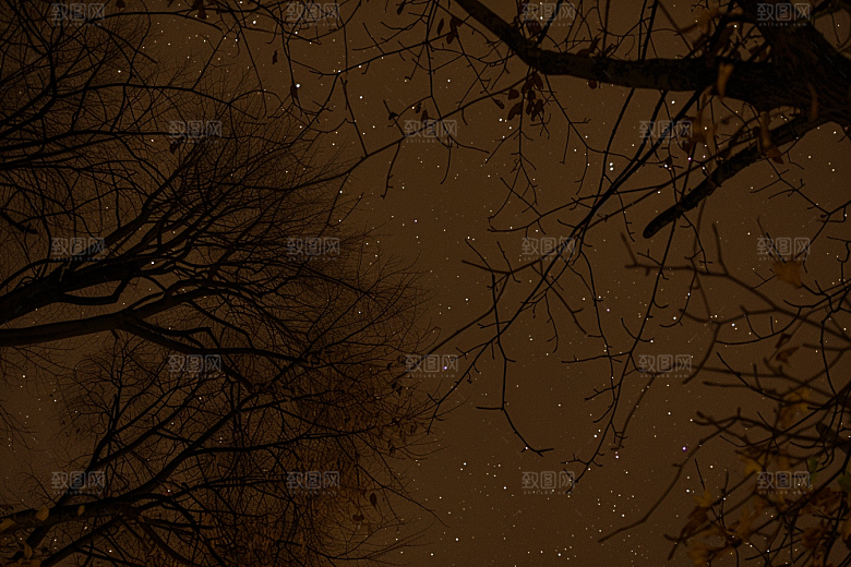 灿烂星空银河夜景素材