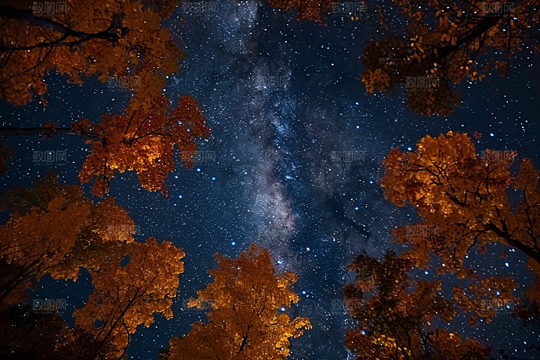 灿烂星空宇宙天空素材