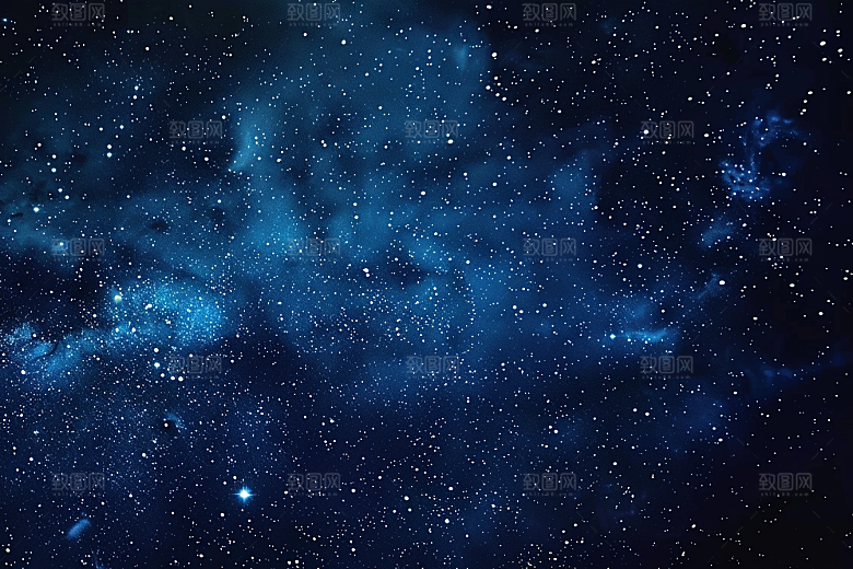 灿烂星空太阳系夜晚素材